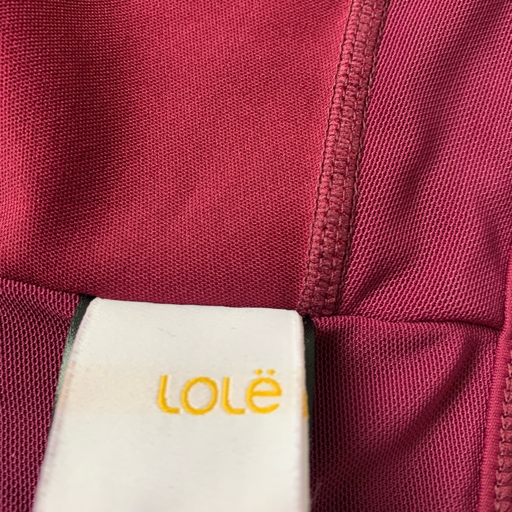 Lole Sports Bra. Floral (used once) and Burgundy (never worn). - Picture 2 of 8